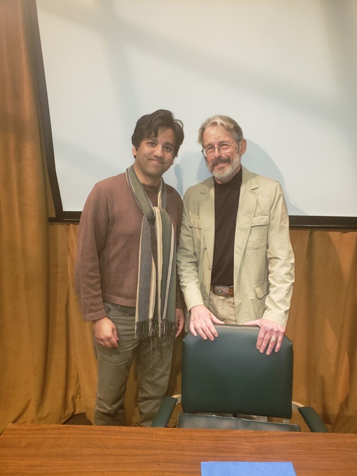 Imran Sheikh and Hendrik Hertzberg at 