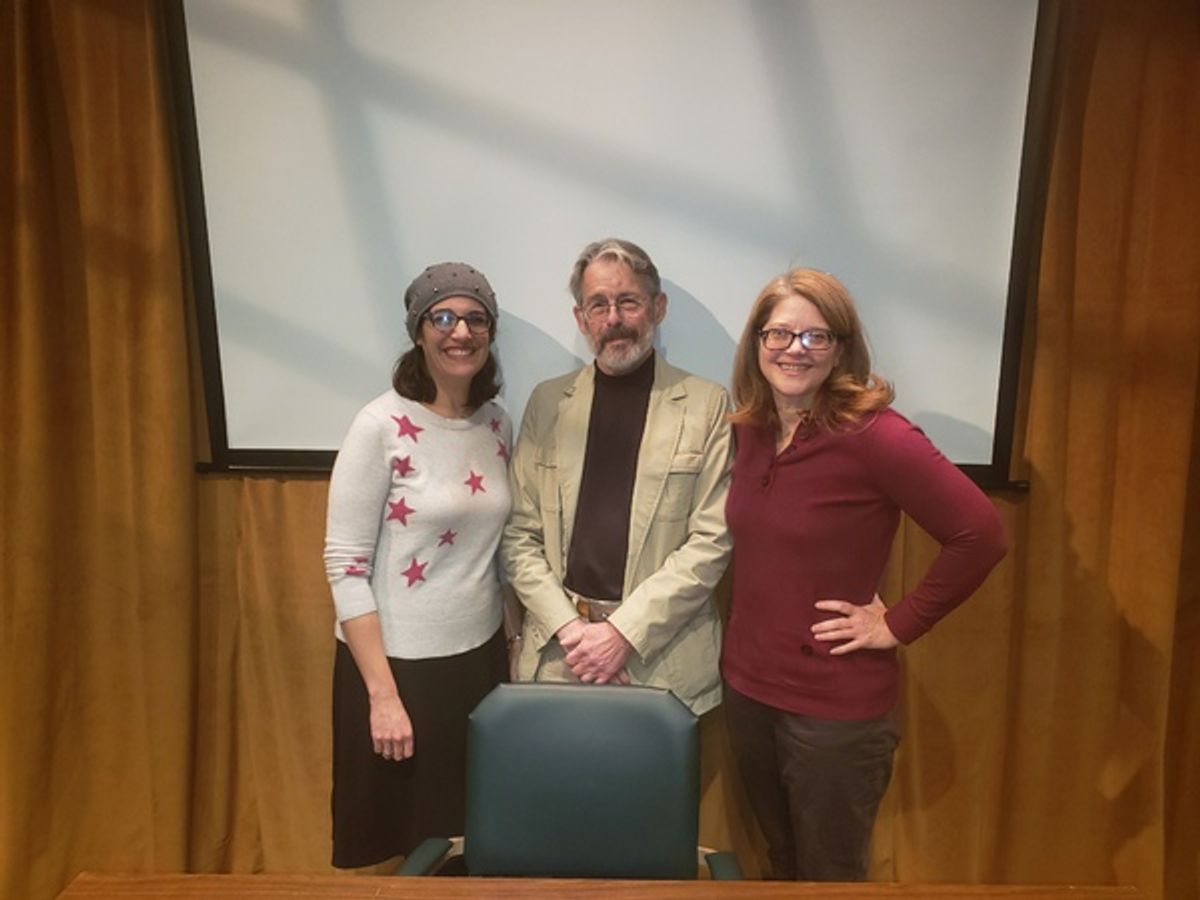 Laura Shaw Frank, Hendrik Hertzberg, Susan Lambert Hatem at 