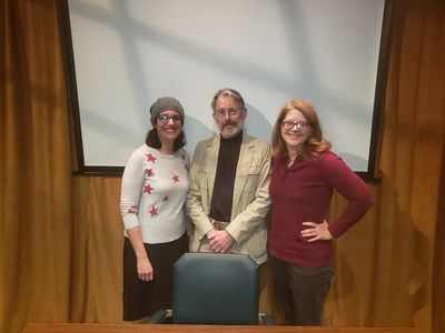Laura Shaw Frank, Hendrik Hertzberg, Susan Lambert Hatem Photo