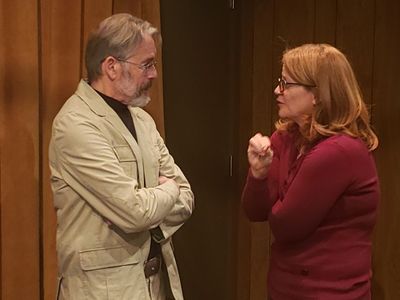 Hendrik Hertzberg and Susan Lambert Hatem Photo