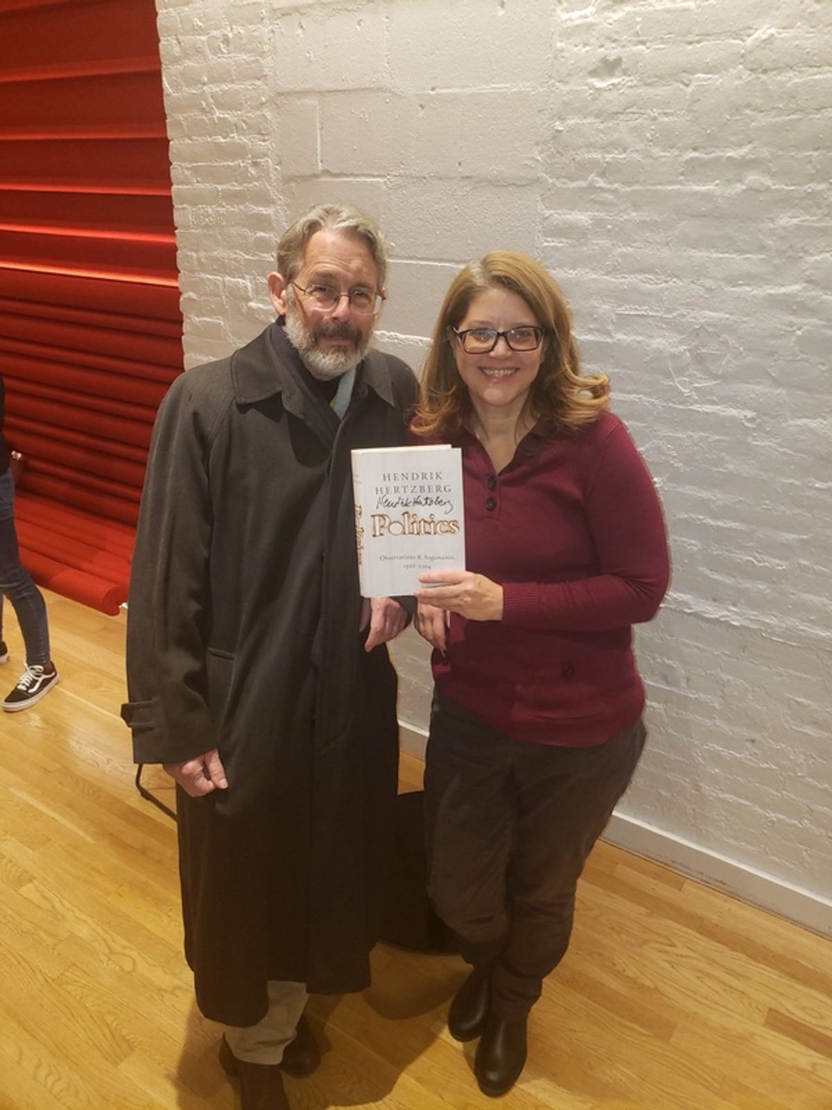 Hendrik Hertzberg, Susan Lambert Hatem at 