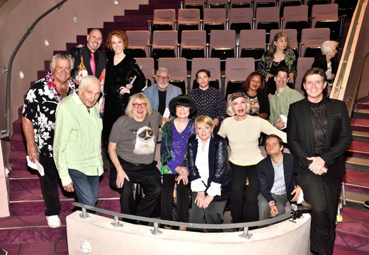 Robert 'Robby' Fortney, Frank Sheftel, Marty Krofft, Kathy Griffin, Bruce Vilanch, JoAnne Worley, Alison Arngrim, Juile Newmar and B Harlan Boll at 
