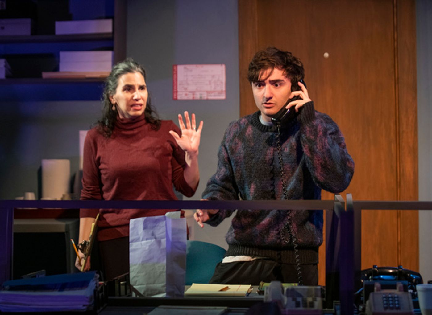 Photo Flash: Take a Look at Production Photos From Raven Theatre's COLD TOWN/HOTLINE: A Chicago Holiday Story  Image