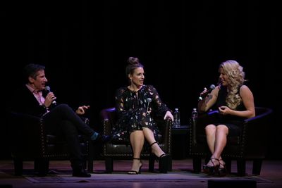 Jessie Mueller, Seth Rudetsky, Megan Hilty Photo