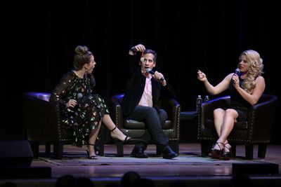 Jessie Mueller, Seth Rudetsky, Megan Hilty Photo