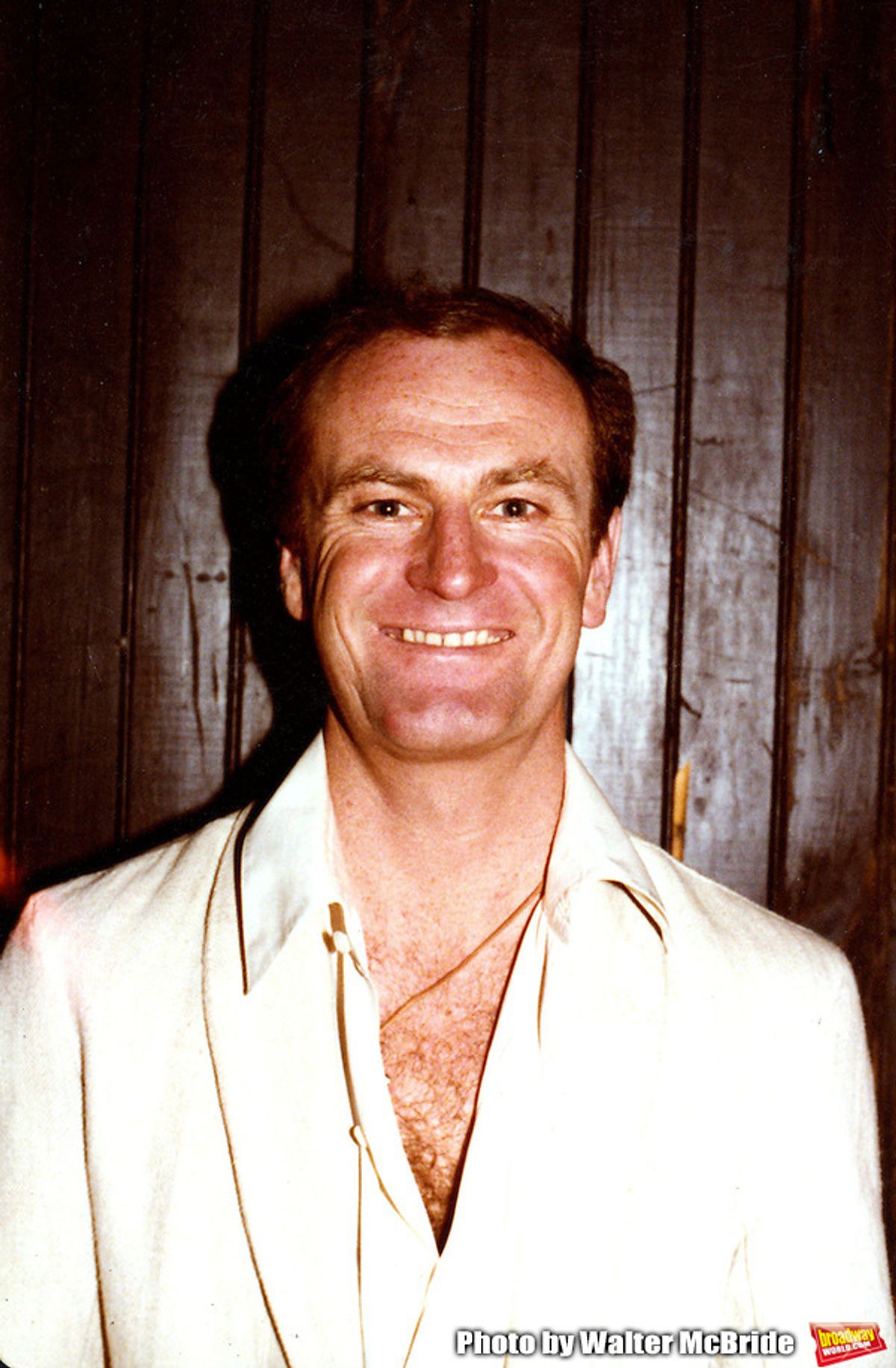 Peter Allen backstage at the Biltmore Theatre in 1979 at 