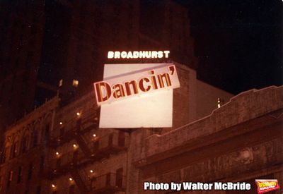 Opening Night Marquee for the Bob Fosse Musical â€œDancinâ€™â€ at the B Photo