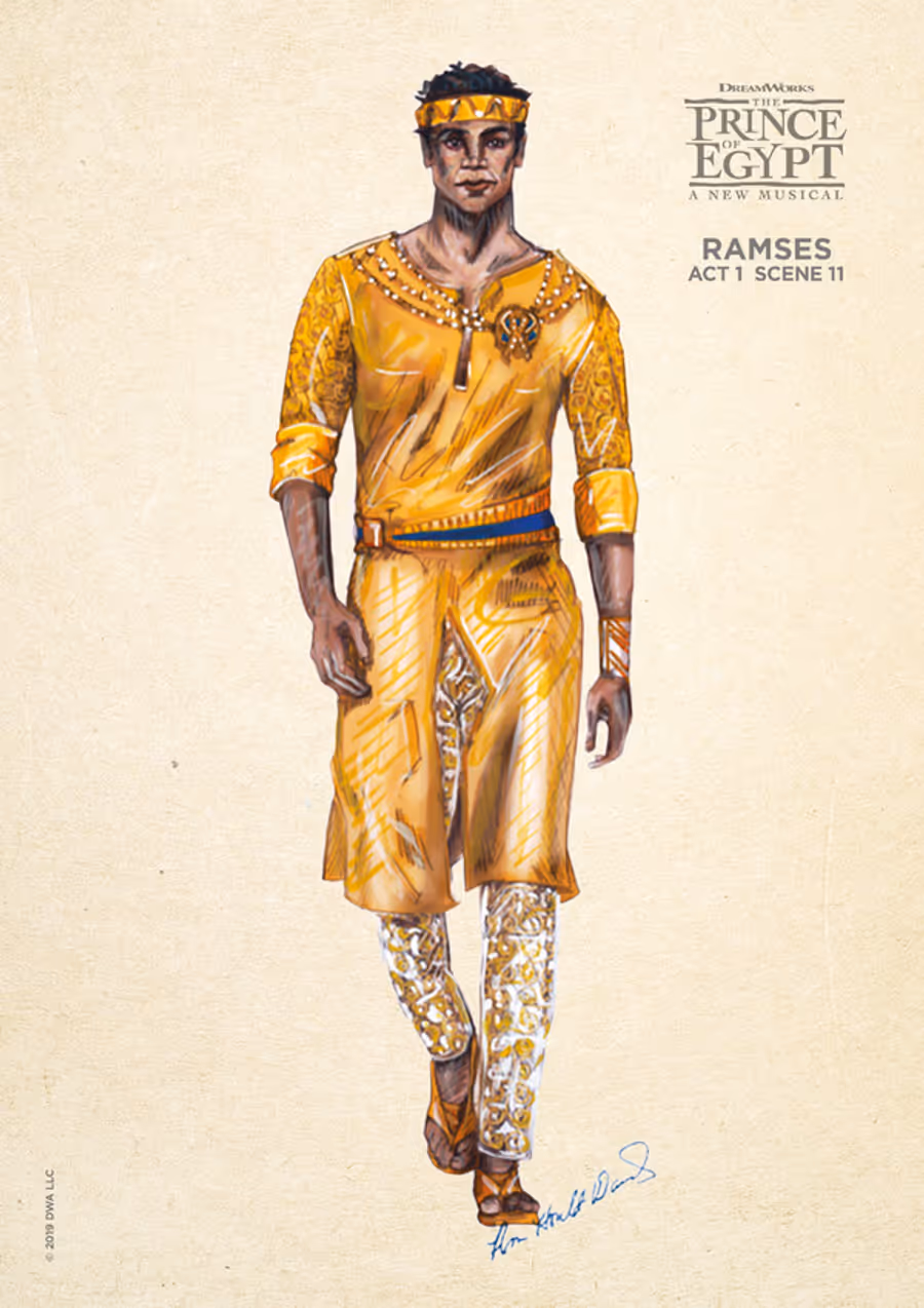 Photo Flash: Get a Look at Costume Sketches From THE PRINCE OF EGYPT Image