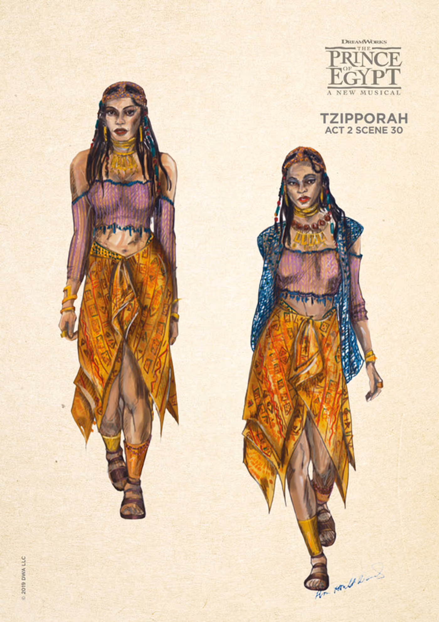 Photo Flash: Get a Look at Costume Sketches From THE PRINCE OF EGYPT  Image