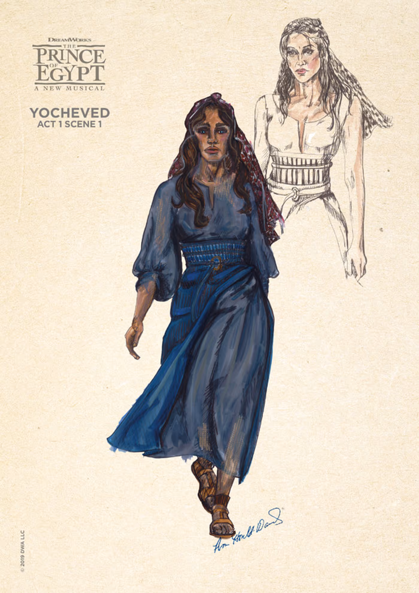 Photo Flash: Get a Look at Costume Sketches From THE PRINCE OF EGYPT  Image