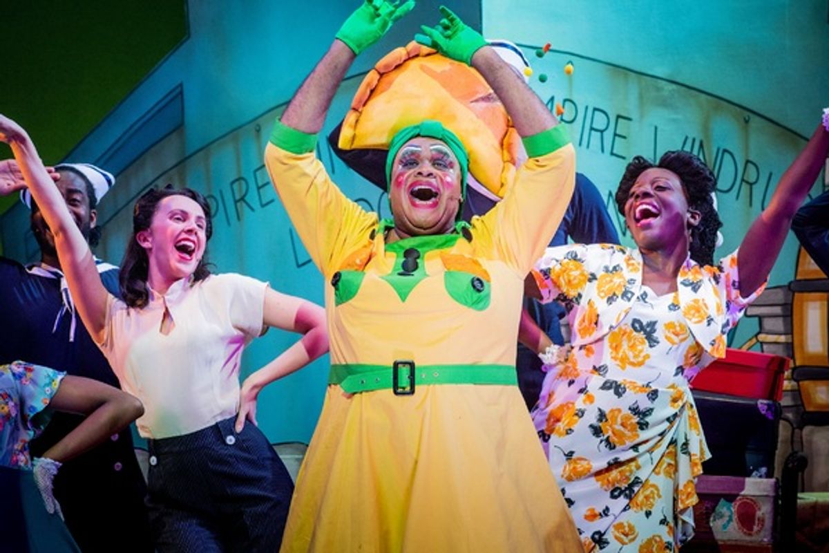 Clive Rowe and cast at 