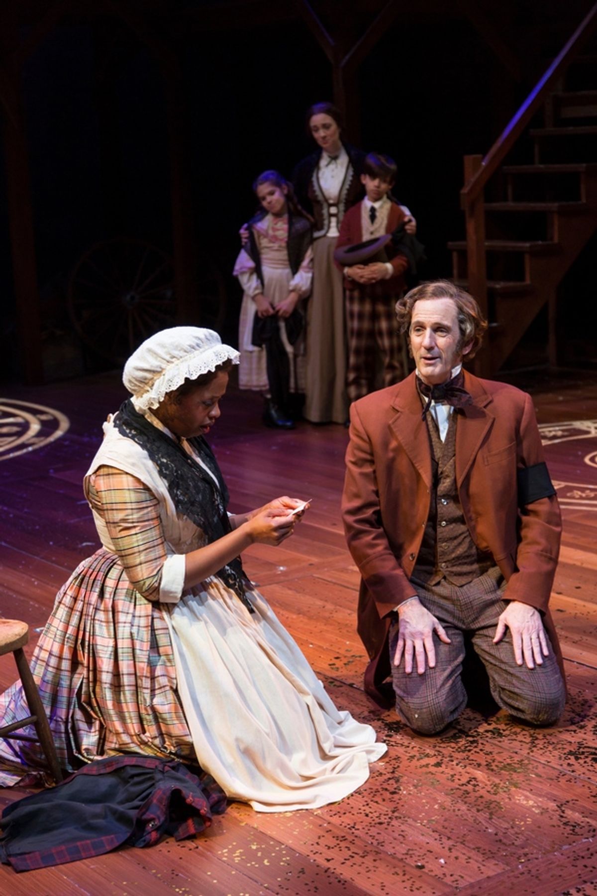 Shauna Miles, Robert Hannon Davis and the cast of A Christmas Carol
 at 