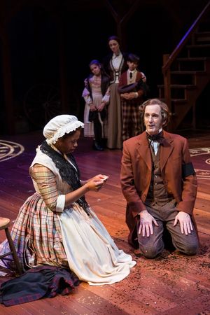 Shauna Miles, Robert Hannon Davis and the cast of A Christmas Carol
 Photo