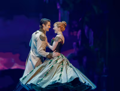 Austin Colby (Hans) and Caroline Innerbichler (Anna) in Frozen North American Tour -  Photo