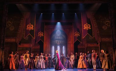 Caroline Innerbichler (Anna) and the Company of Frozen North American Tour - photo by Photo