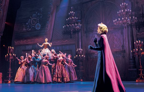 Caroline Innerbichler (Anna), Caroline Bowman (Elsa), and the Company of Frozen North Photo