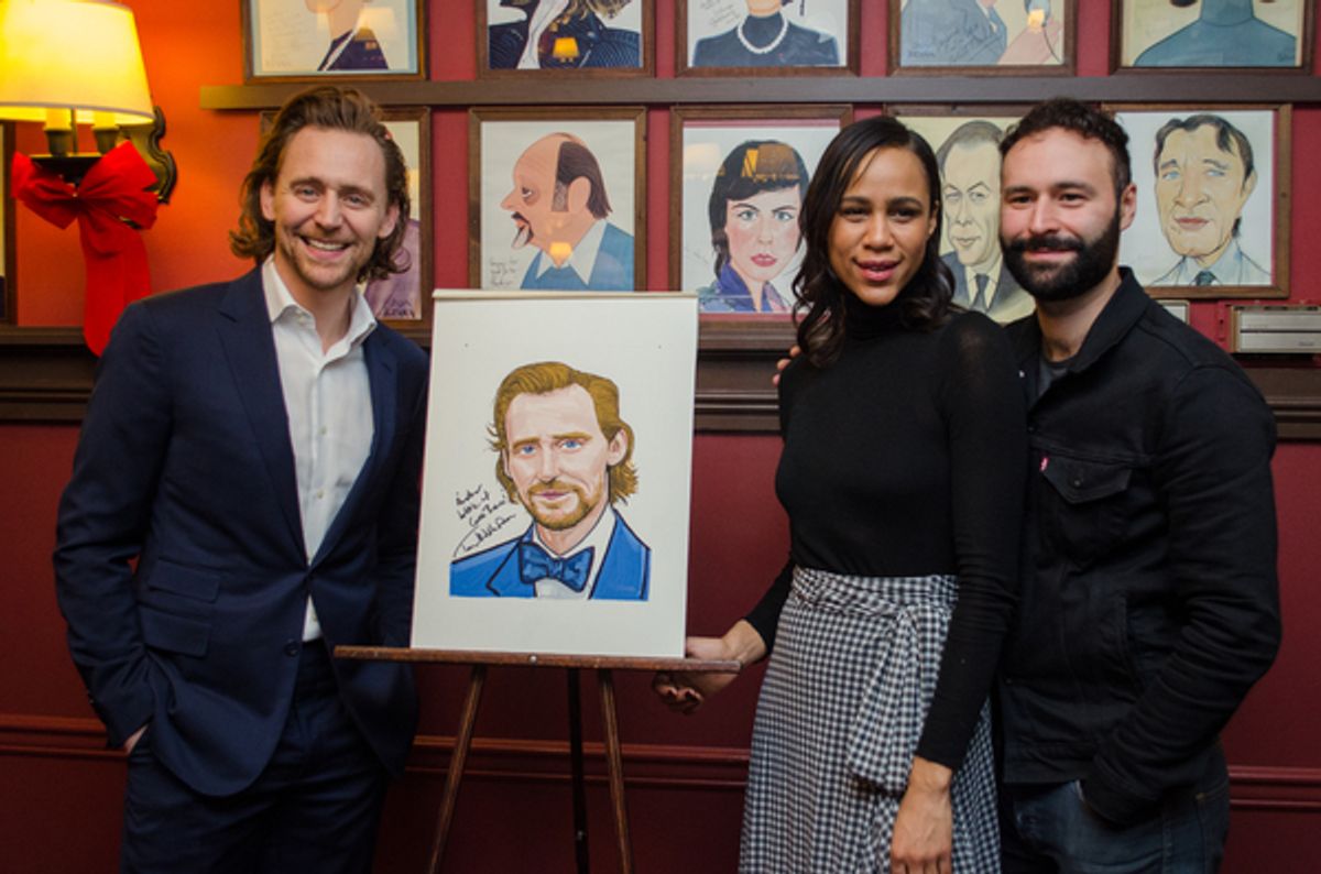 Tom Hiddleston, Zawe Ashton and Eddie Arnold at 