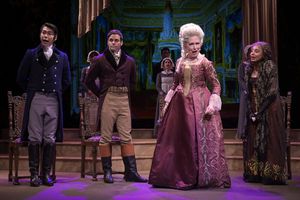 Colonel Fitzwilliam (Sean Fenton), Mr. Darcy (Justin Mortelliti), Lady Catherine de B Photo