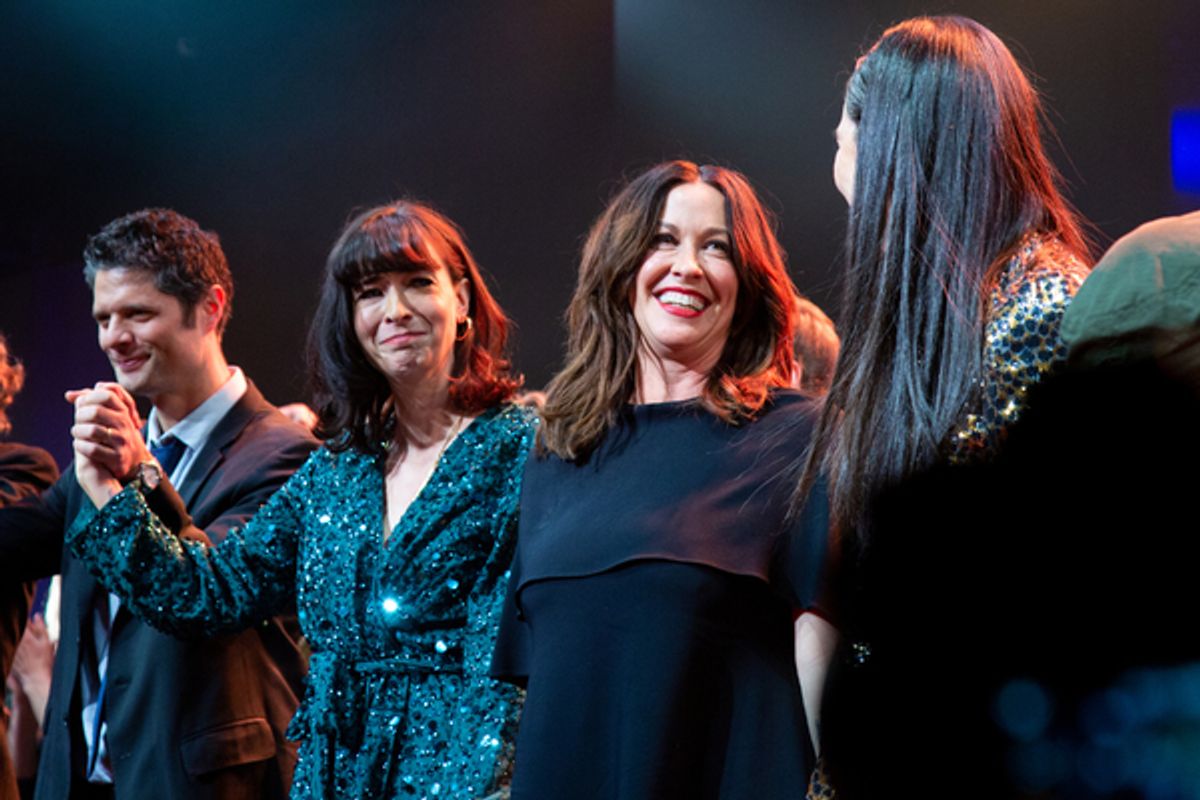 Tom Kitt, Diablo Cody, Alanis Morissette, Diane Paulus at 