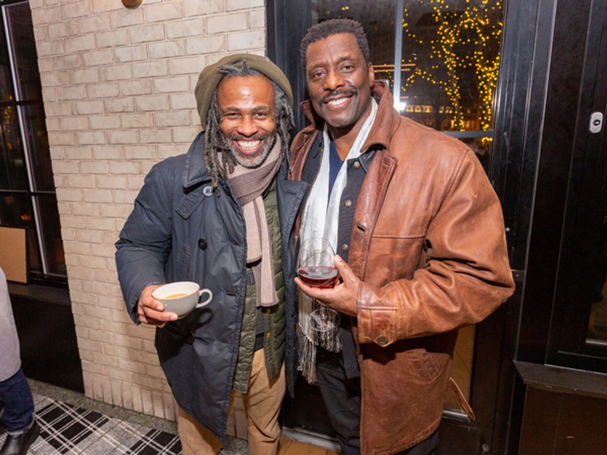 Marcel Wilks and Eamonn Walker  at 