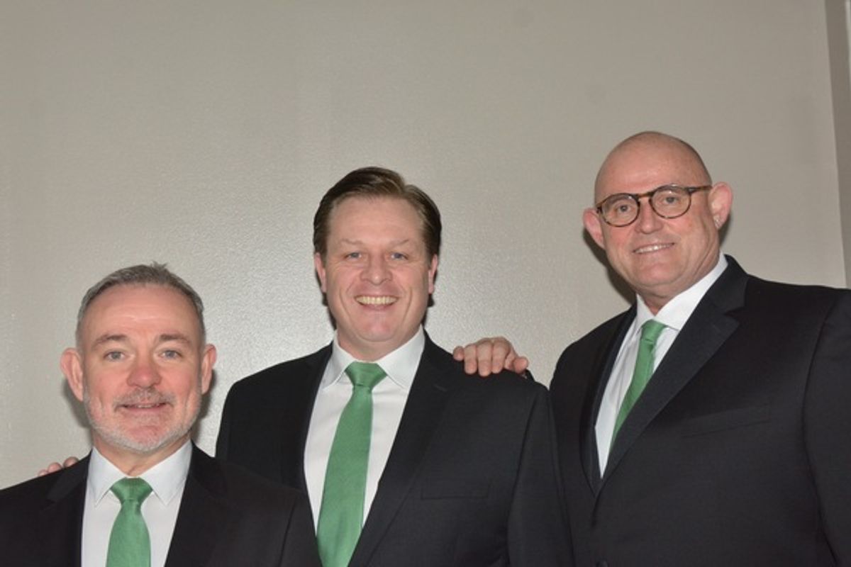 Declan Kelly, Anthony Kearns, Ronan Tynan at 