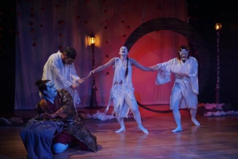 Review: A NOH CHRISTMAS CAROL at Theatre Of Yugen is a stunning traditional Japanese theatre re-imagining of Dicken's famous tale. Image