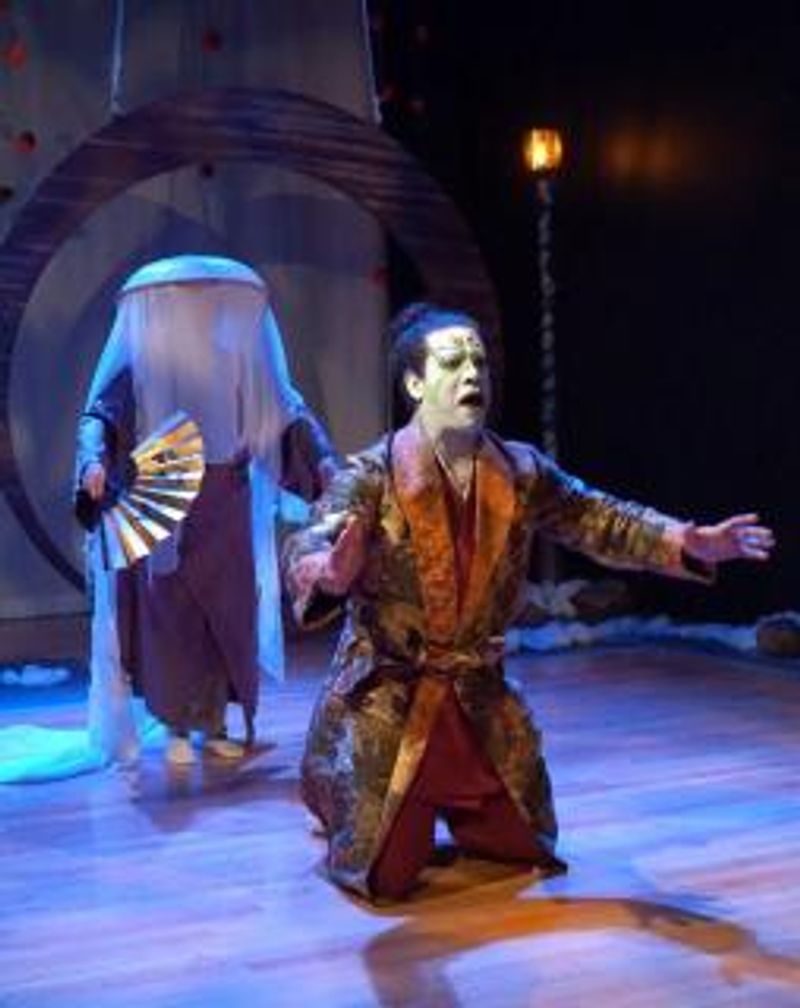 Review: A NOH CHRISTMAS CAROL at Theatre Of Yugen is a stunning traditional Japanese theatre re-imagining of Dicken's famous tale. Image