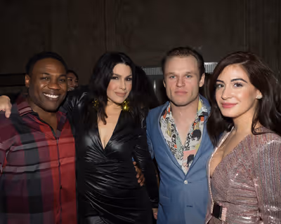 Rogelio Douglas Jr, Tomasina Abate, James Byous, and Gabriela Carrillo Photo
