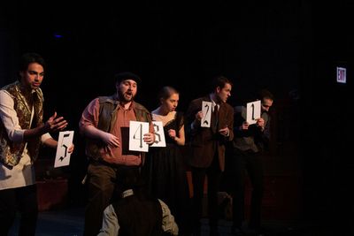 Neville Landless (Nathan Karnik), Durdles (Aaron Mann), Rosa Bud (Phoebe Moore), Bazz Photo