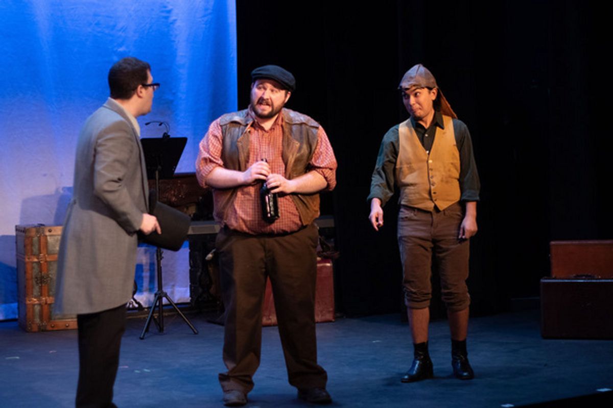 Durdles (Aaron Mann) and Deputy (Bryce Ancil) cause trouble for The Chairman (Dustin Rothbart) at 