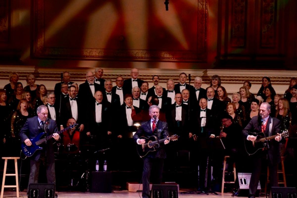Steve Gatlin, Larry Gatlin and Rudy Gatlin with The Hibernian Festival Singers at 