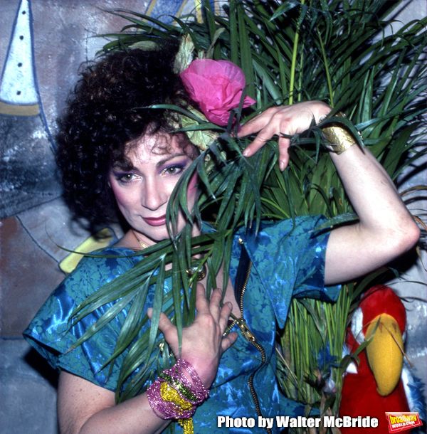 Holly Woodlawn performing in the Off Broadway Show 'THE GAME SHOW' on May 1, 1982 in  Photo
