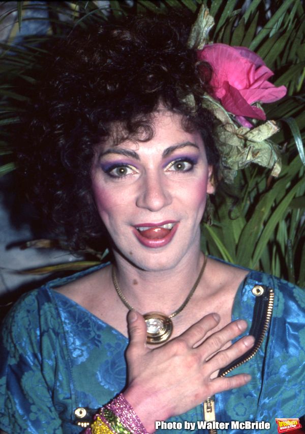Holly Woodlawn performing in the Off Broadway Show 'THE GAME SHOW' on May 1, 1982 in  Photo