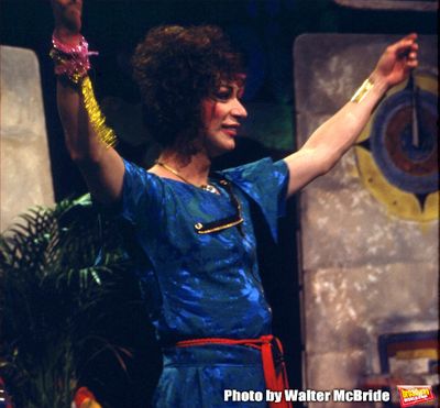 Holly Woodlawn performing in the Off Broadway Show 'THE GAME SHOW' on May 1, 1982 in  Photo