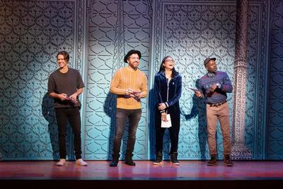 Aaron Tveit, Tam Mutu, Karen Olivo, Sahr Sgaujah Photo