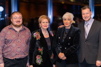 D. Zisl Slepovitch, Sandra Cahn, Carol Levin, Motl Didner Photo