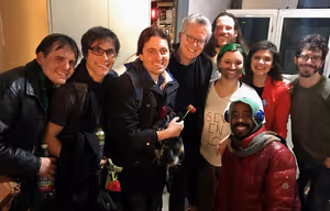 The cast of Peter and the Starcatcher with writer Ridley Pearson and Artistic Director Aubrie Therrien. @ BroadwayWorld The cast of Peter and the Starcatcher with writer Ridley Pearson and Artistic Directo Photo