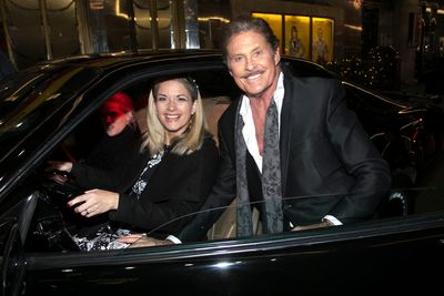 Caroline Sheen (Violet Newstead) and David Hasselhoff (Franklin Hart Jr) Photo