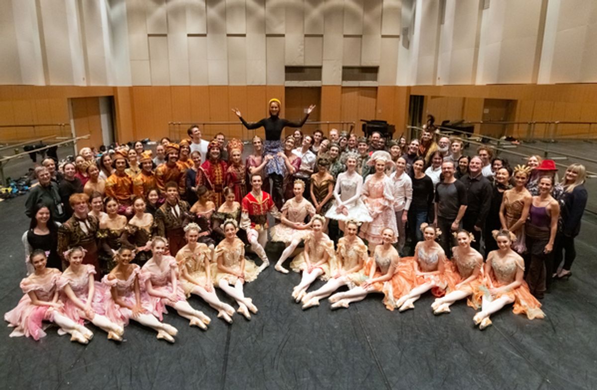 Celine Dion with Artists and Staff of The National Ballet of Canada at 