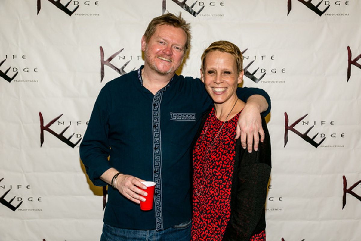 Sam Helfrich and Lucie Tiberghien at 