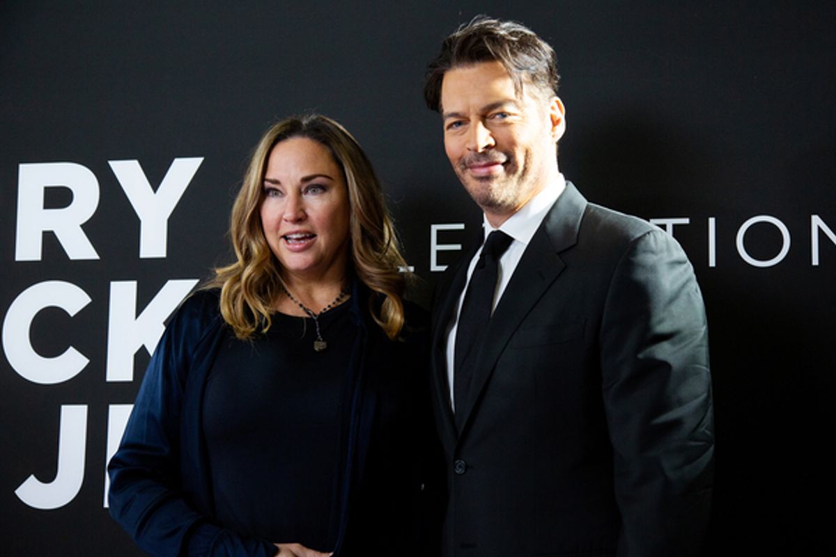 Jill Goodacre, Harry Connick Jr. at 