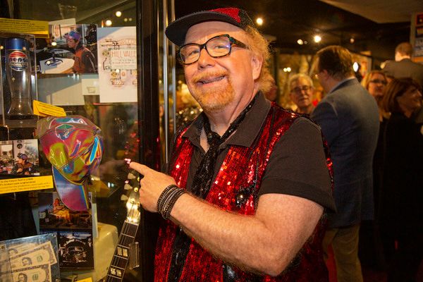 Geoffrey Mark with hat worn by Michael J Fox in Back to the Future II Photo