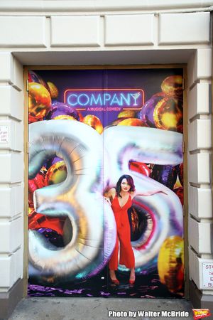 Theatre Marquee unveiling for "Company" starring Katrina Link and Patti LuPone at the Photo