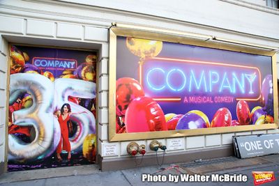 Theatre Marquee unveiling for "Company" starring Katrina Link and Patti LuPone at the Photo