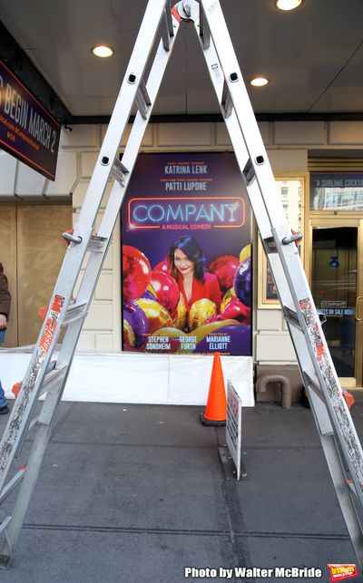 Theatre Marquee unveiling for "Company" starring Katrina Link and Patti LuPone at the Photo