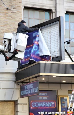 Theatre Marquee unveiling for "Company" starring Katrina Link and Patti LuPone at the Photo