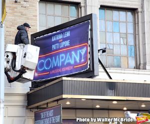 Theatre Marquee unveiling for "Company" starring Katrina Link and Patti LuPone at the Photo