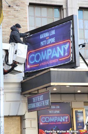 Theatre Marquee unveiling for "Company" starring Katrina Link and Patti LuPone at the Photo
