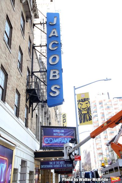 Theatre Marquee unveiling for "Company" starring Katrina Link and Patti LuPone at the Photo