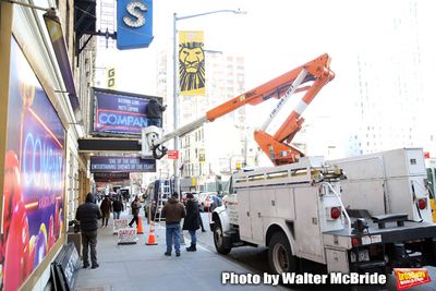 Theatre Marquee unveiling for "Company" starring Katrina Link and Patti LuPone at the Photo
